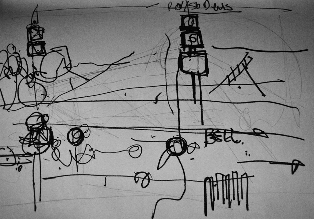 quick street sketch St Denis